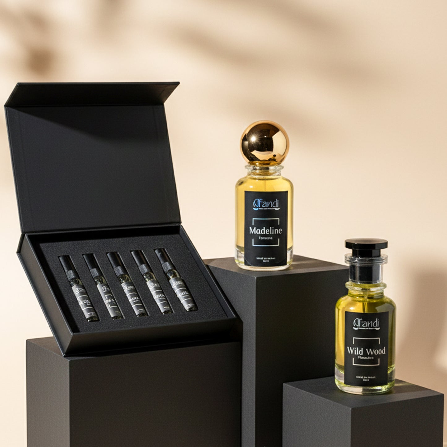 Prestige Bundle The Prestige Set perfume bundle with Wild Wood Madeline and Discovery Kit by Afandi